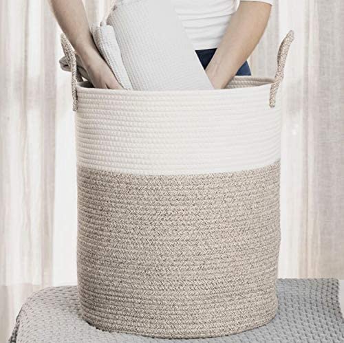 OrganiHaus toy storage basket adds decor while tidying toys