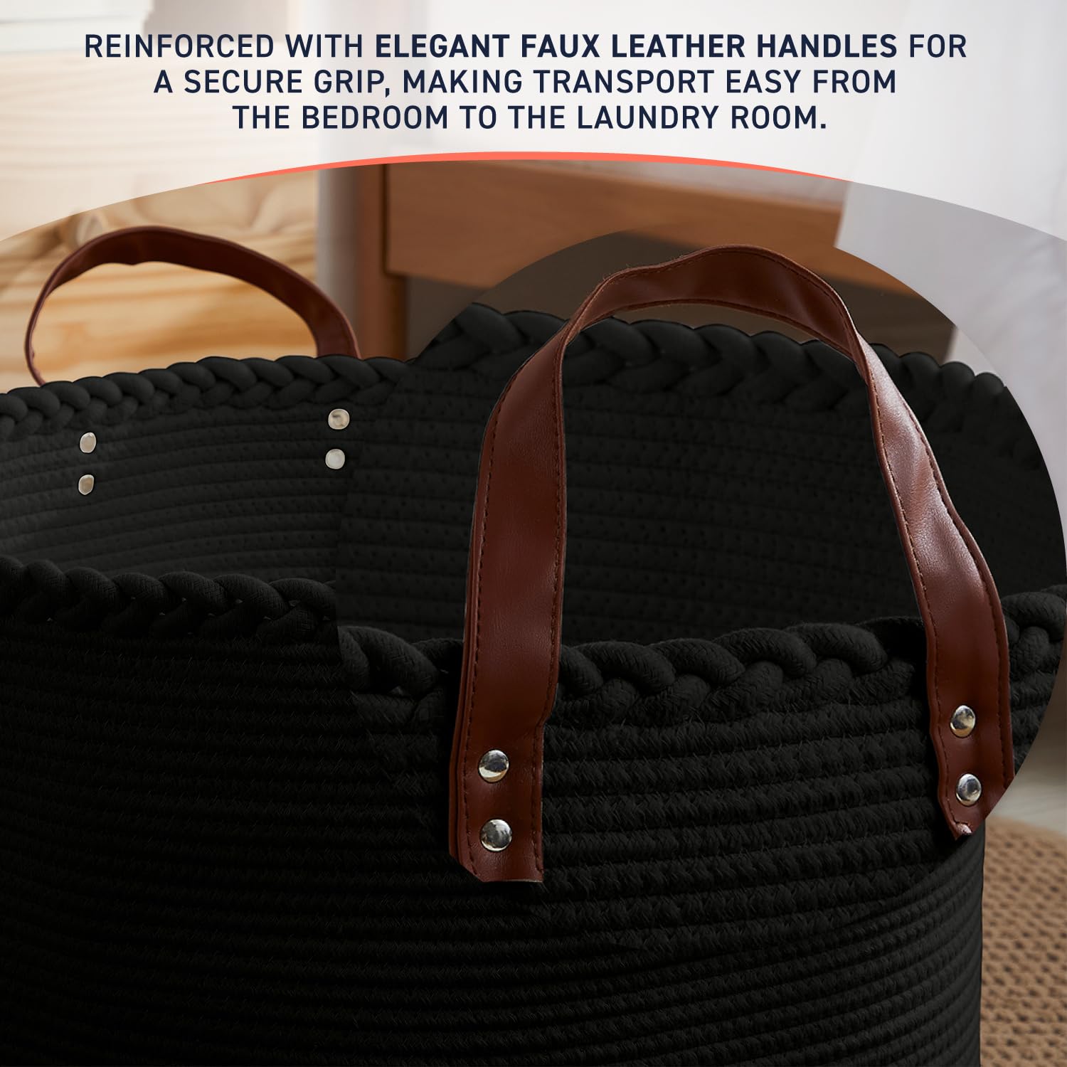 Organizix XLarge basket arrives folded and shapes easily with blankets.