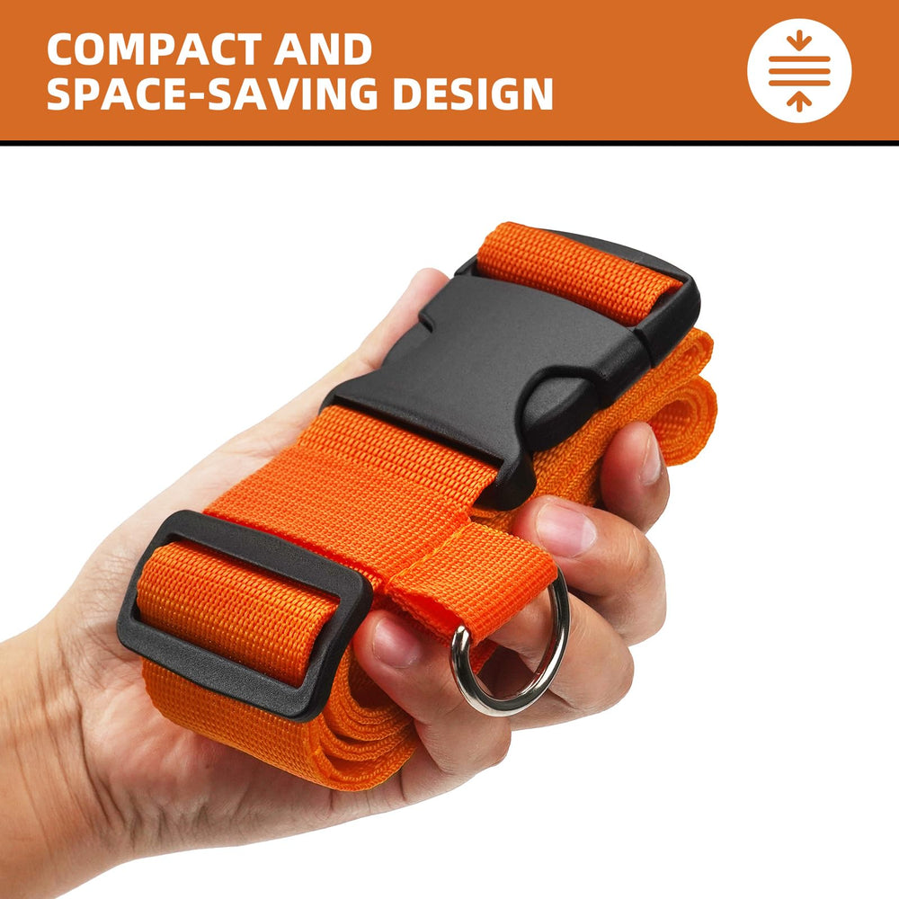 Orgthin luggage straps feature adjustable buckles for different car seat sizes.