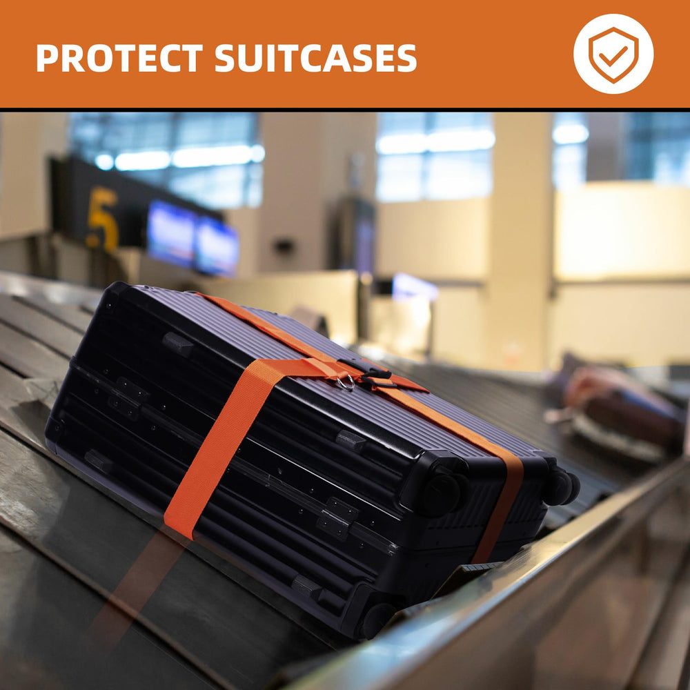 Orgthin luggage straps demonstrate quick, tool-free installation.