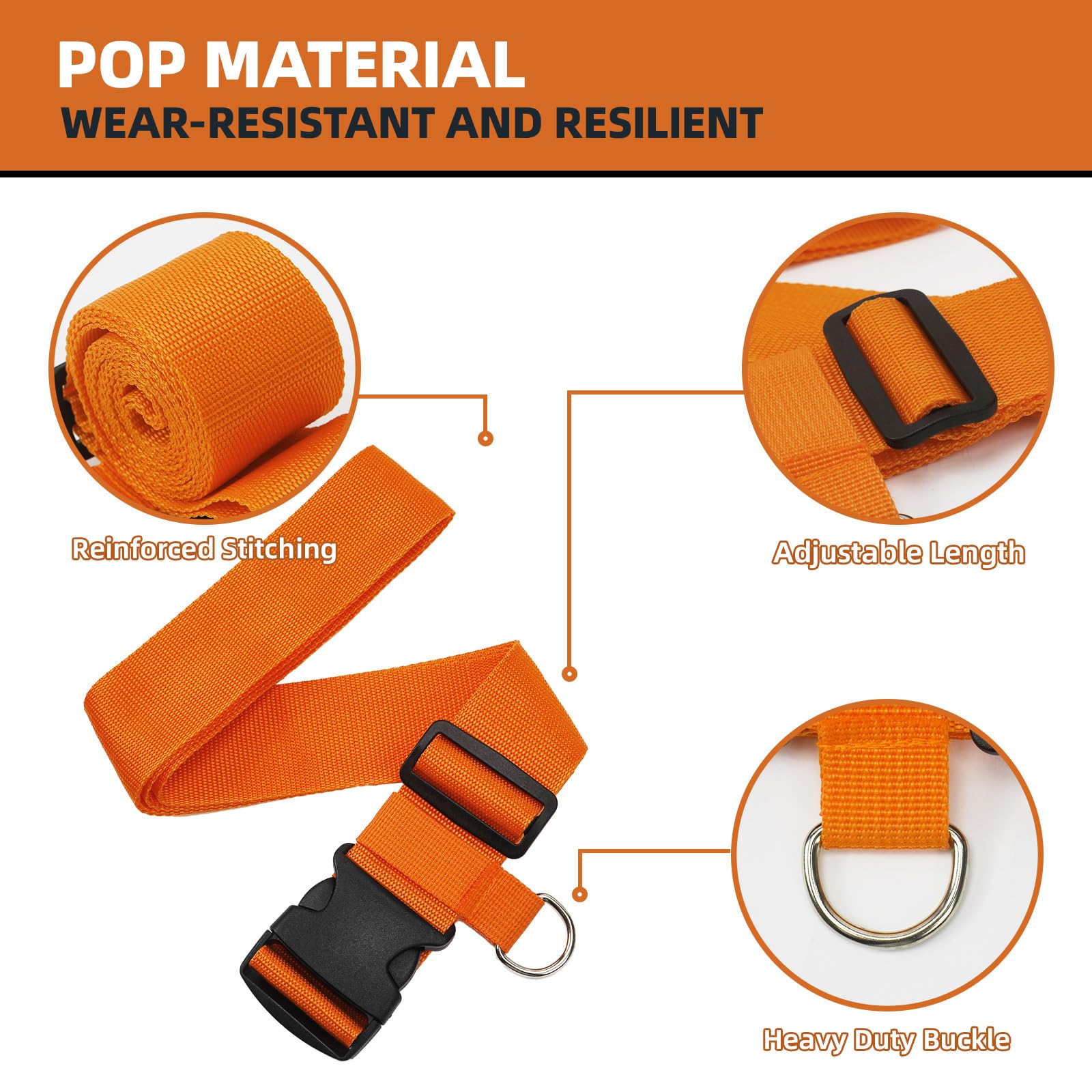 Orgthin luggage straps two-pack shown for travel versatility.