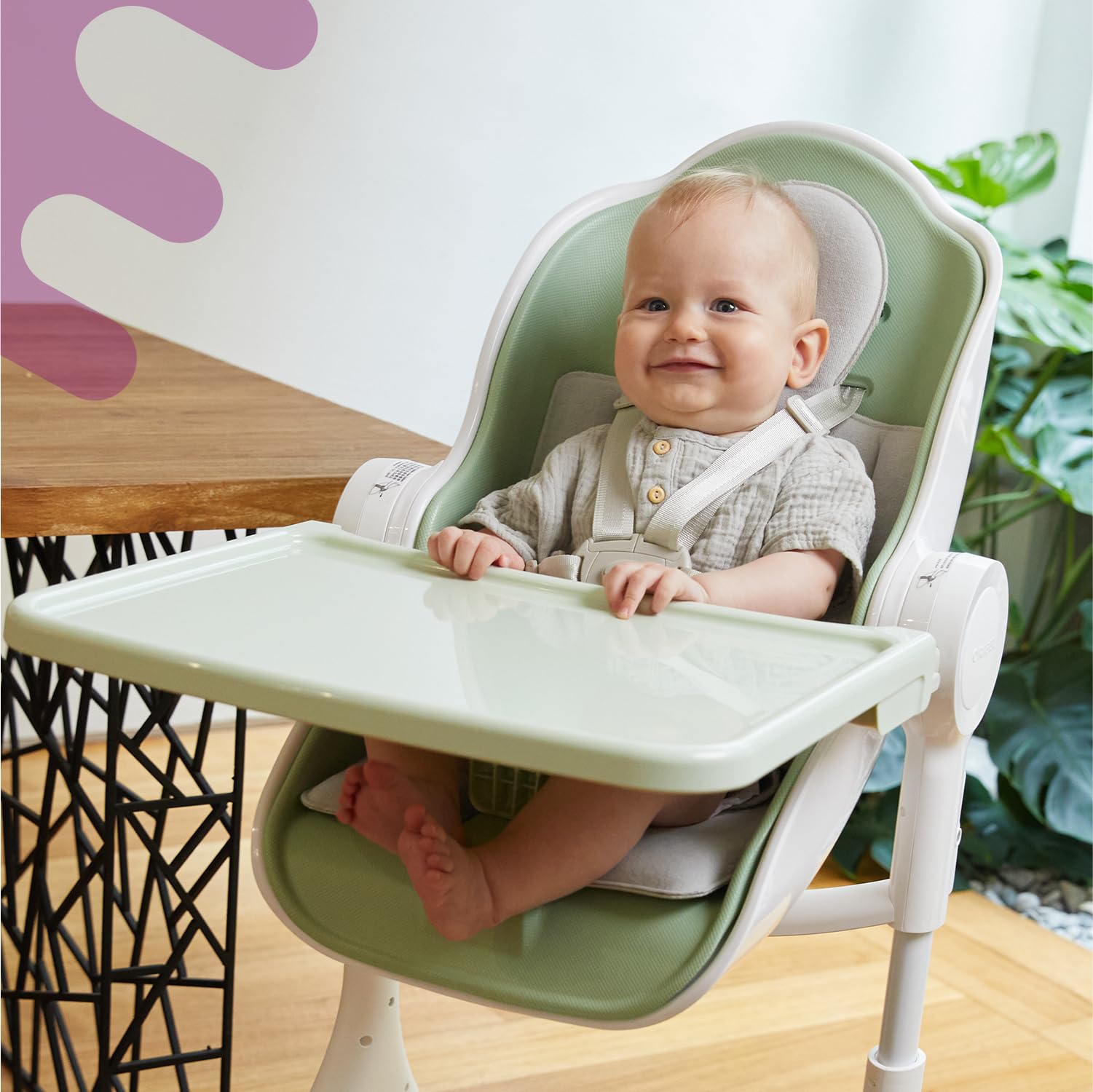 Oribel Cocoon Z in Avocado Green complements modern kitchens and brightens mealtimes.