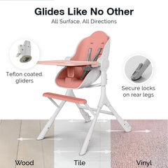 Oribel Cocoon Z high chair detachable tray for quick cleanup after meals