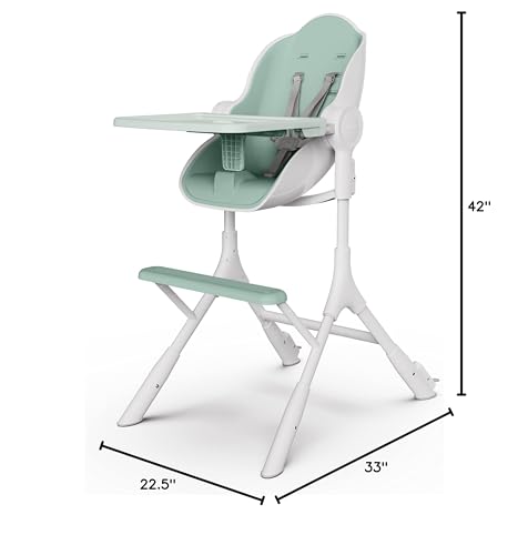Oribel Cocoon Z high chair designed for toddlers learning to self-feed with comfort.