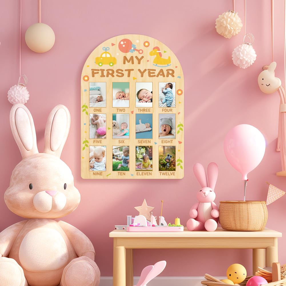 ORIGACH Family-friendly display to share your baby's growth story at gatherings.