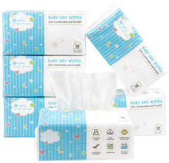 Orighty baby dry wipes close-up showing soft texture for gentle baby care
