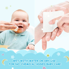 Orighty baby dry wipes use-dry vs wet demonstration