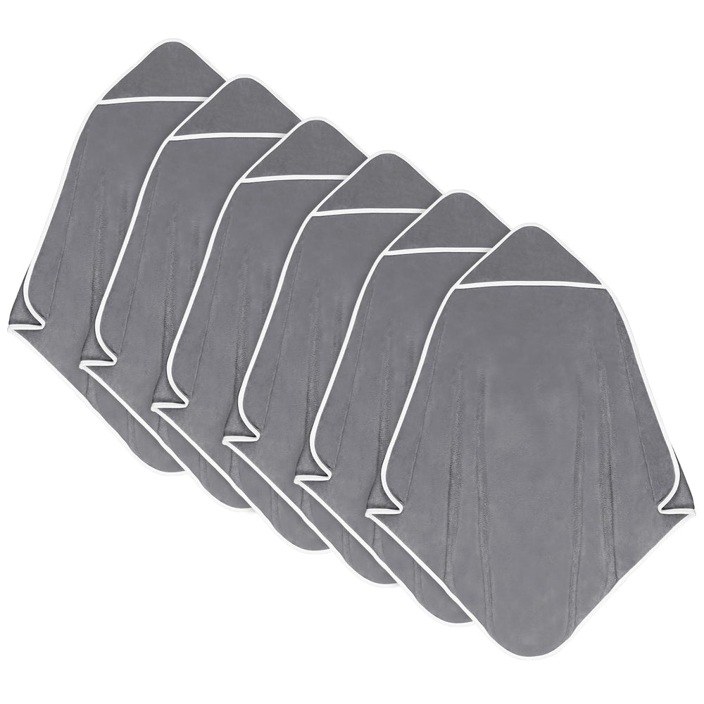 Orighty baby hooded towel 6-pack packaging shows compact vacuum packaging for easy storage