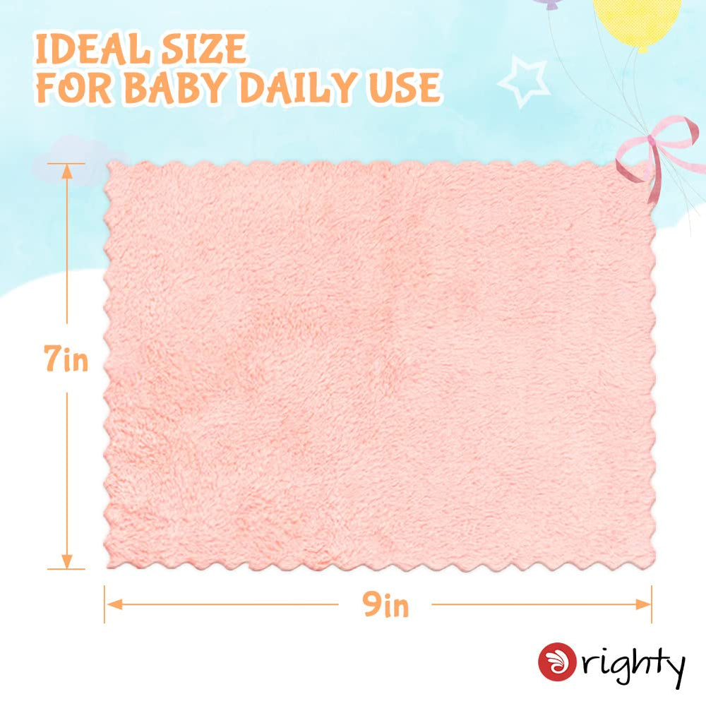 Orighty baby washcloths promote gentle daily care with soft absorbent fibers.