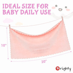 Orighty burp cloths multi-use for cleaning, burping, and bath time.