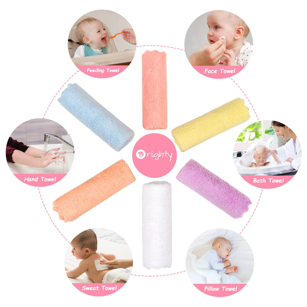 Orighty washcloths multi-use setup for bath, feeding, and hands