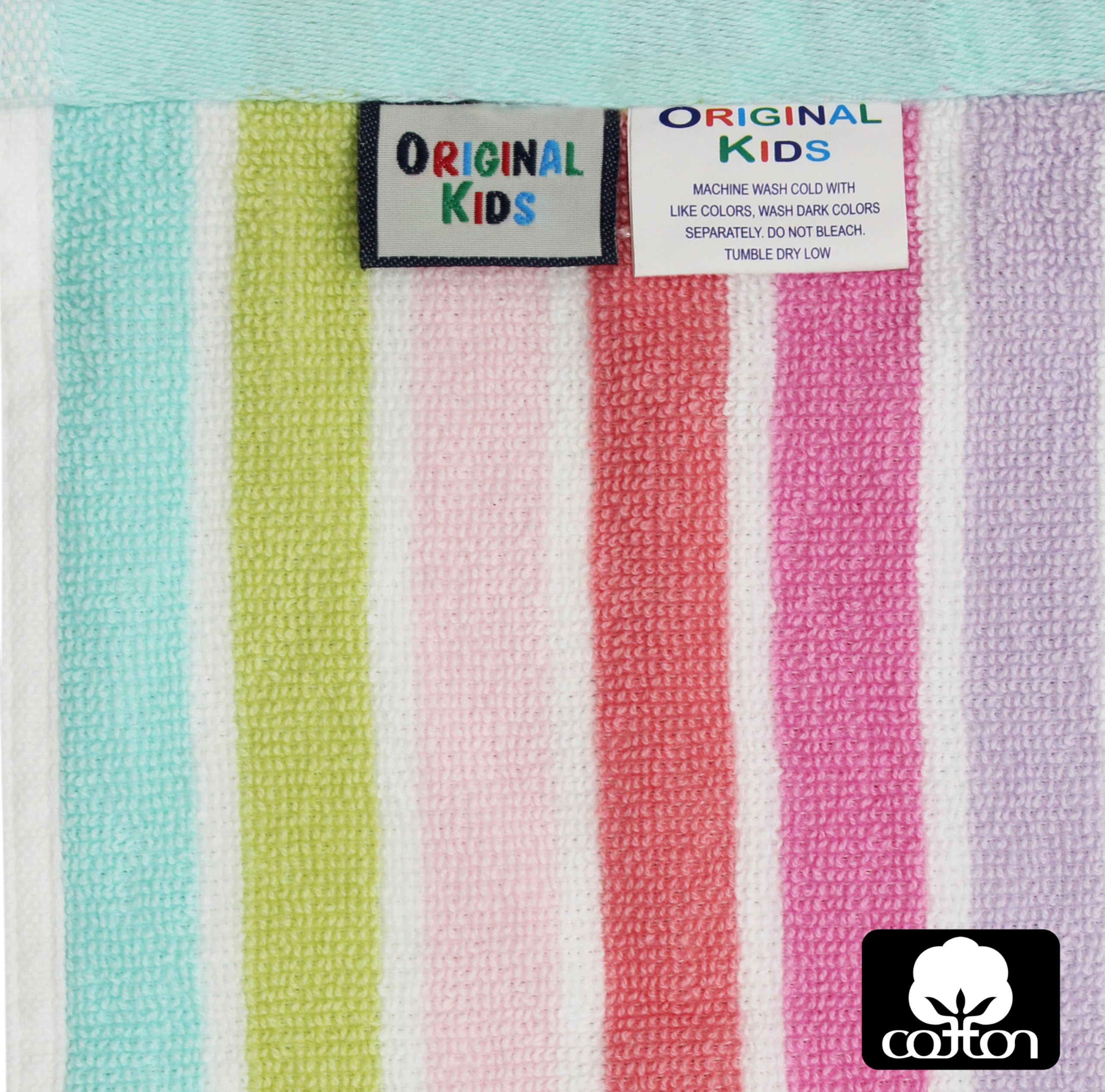 Original Kids washcloth daycare-use soft cotton suitable for sensitive skin.