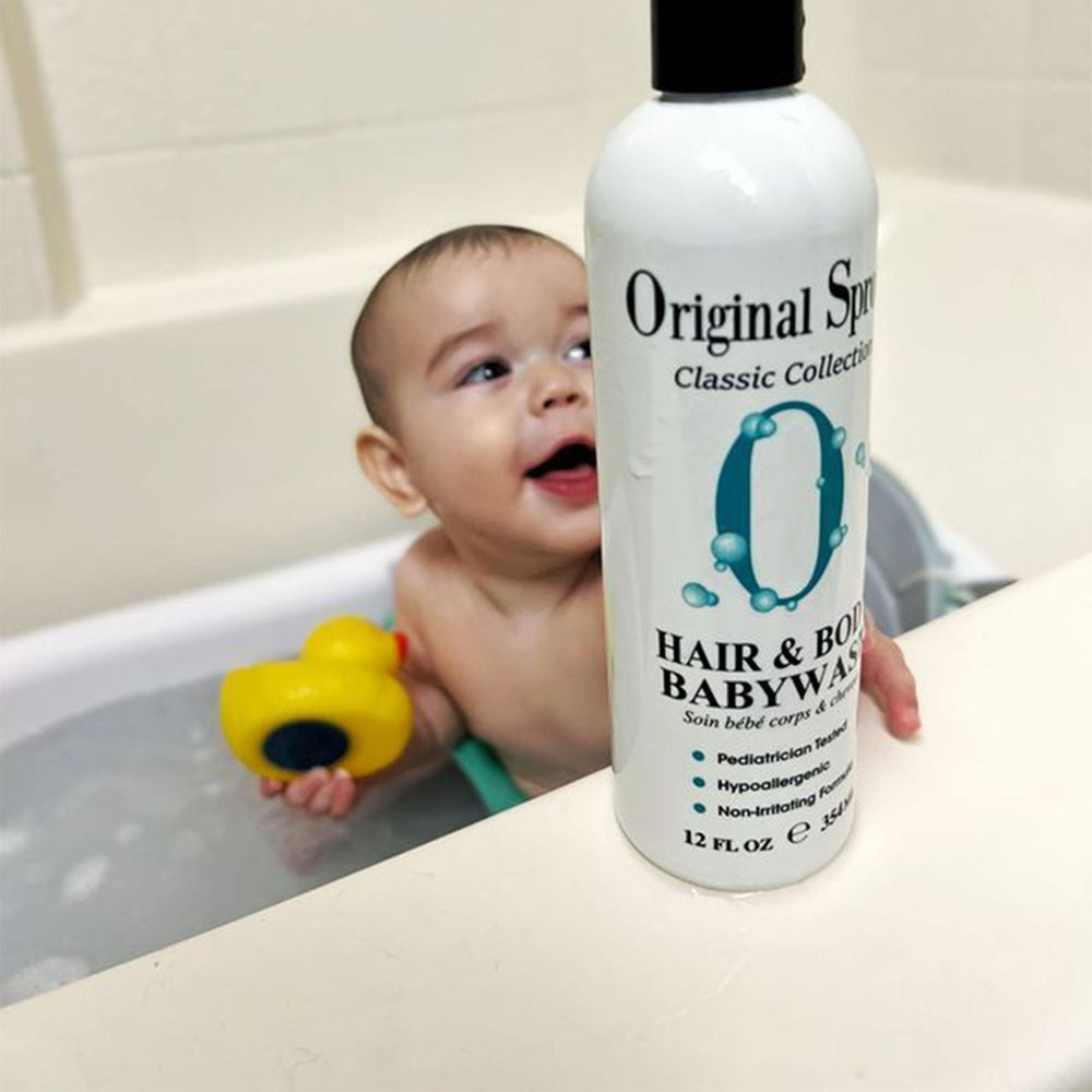 Original Sprout calendula and rosemary ingredients highlight soothing botanicals for sensitive skin.