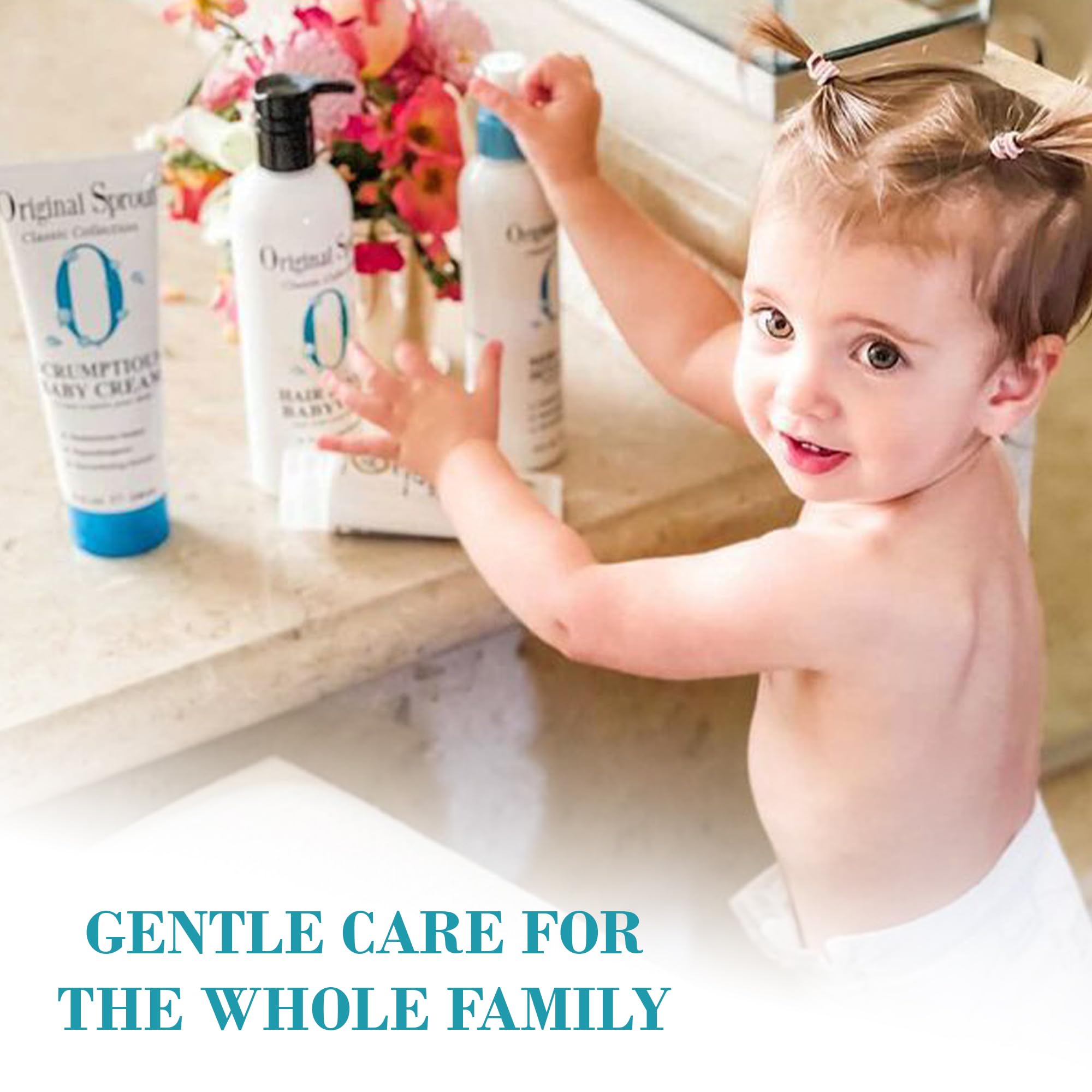 Original Sprout Scrumptious Baby Cream hypoallergenic formula emphasizes pH-balanced skin health.
