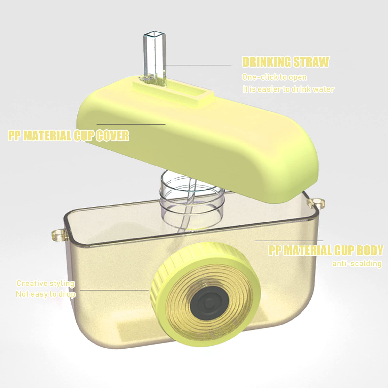ORIJOYNA 360° leak-proof design keeps drinks secure during travel and sports.