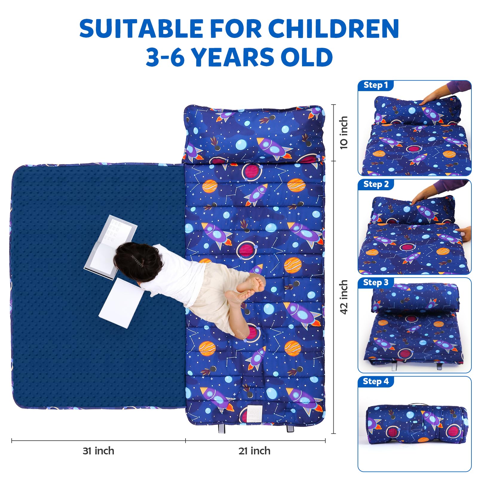 Orrhomi nap mat natural dye colors demonstrates vibrant, skin-friendly hues for kids.
