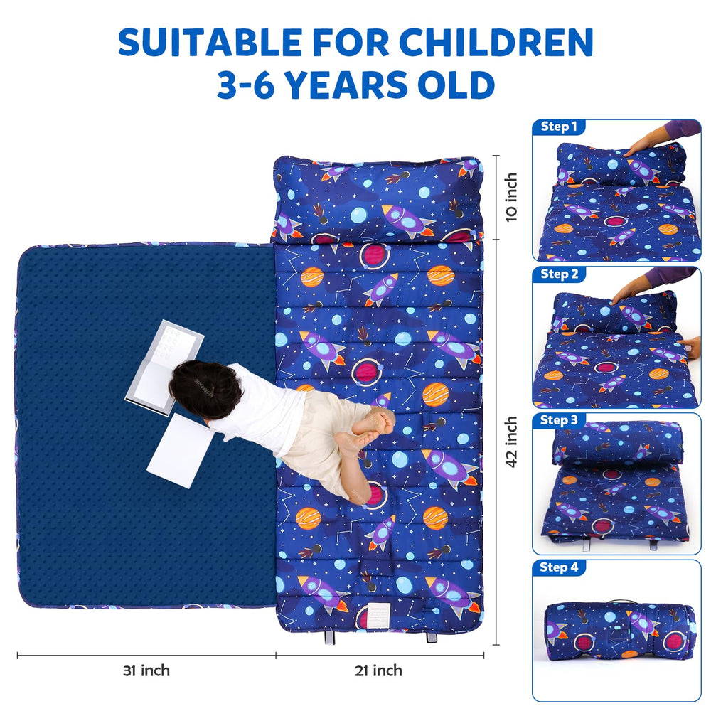 Orrhomi nap mat natural dye colors demonstrates vibrant, skin-friendly hues for kids.