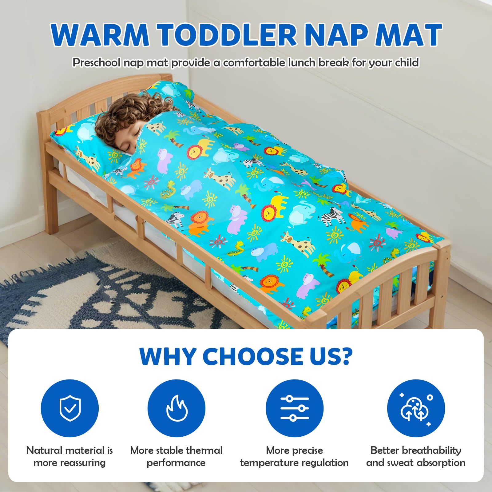 Orrhomi nap mat natural dye colors stay vibrant and safe