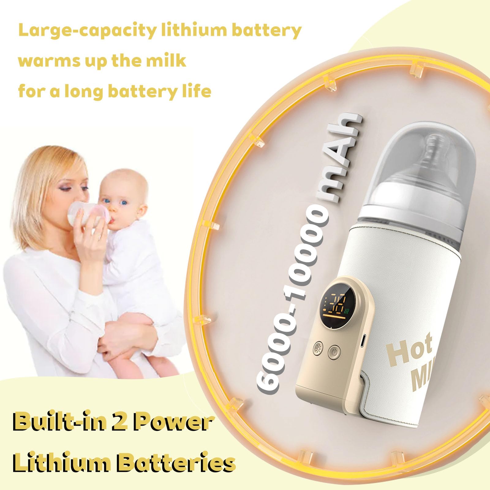 ORWMX bottle warmer fits various bottle sizes for versatile feeding.