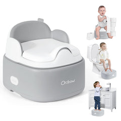 Orzbow 3-in-1 potty base with non-slip grip keeps toddlers steady during training