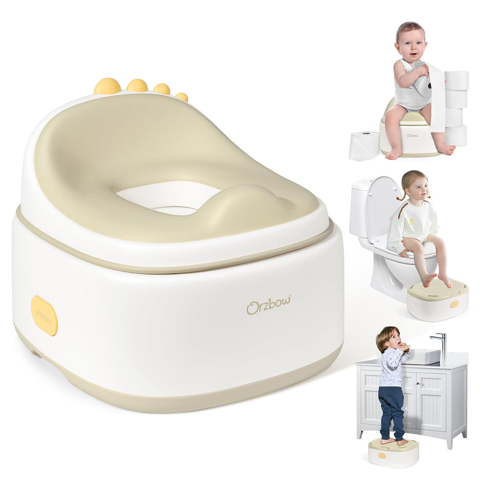 Orzbow 3-in-1 potty base offers stability with slip-resistant feet for confident early potty use.