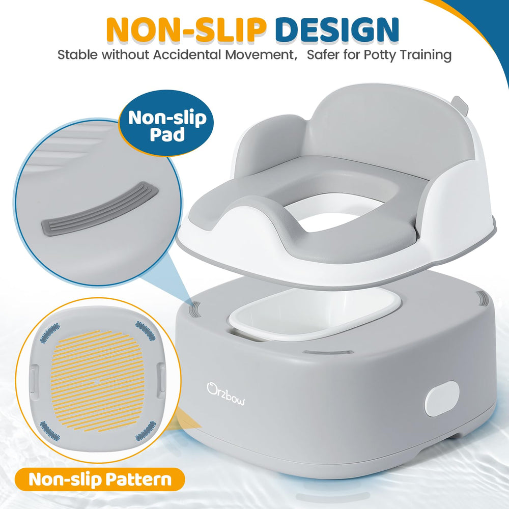 Orzbow compact storage design frees up bathroom space during potty training