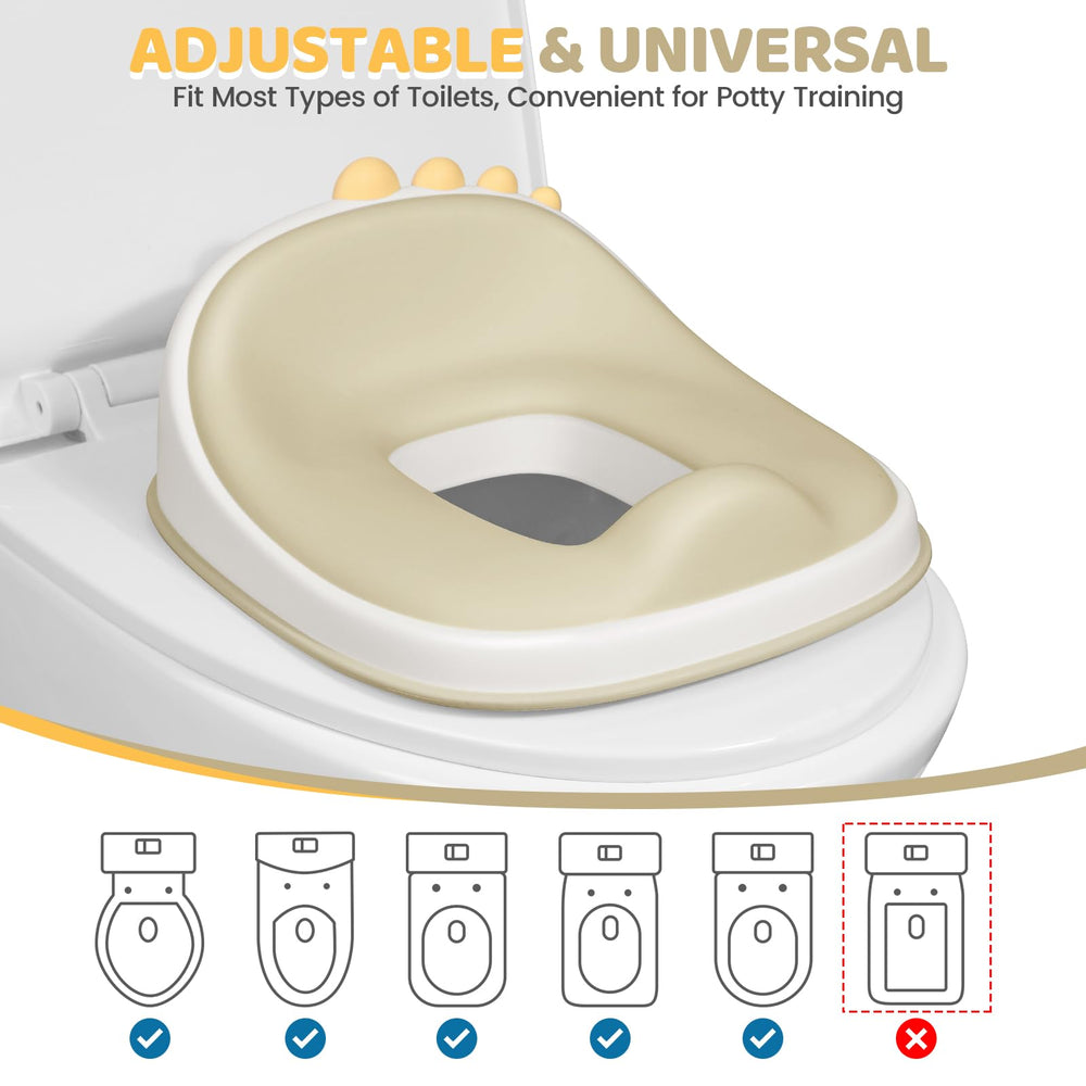Orzbow toddler seat: converts into a comfortable, familiar toilet chair for toddlers.