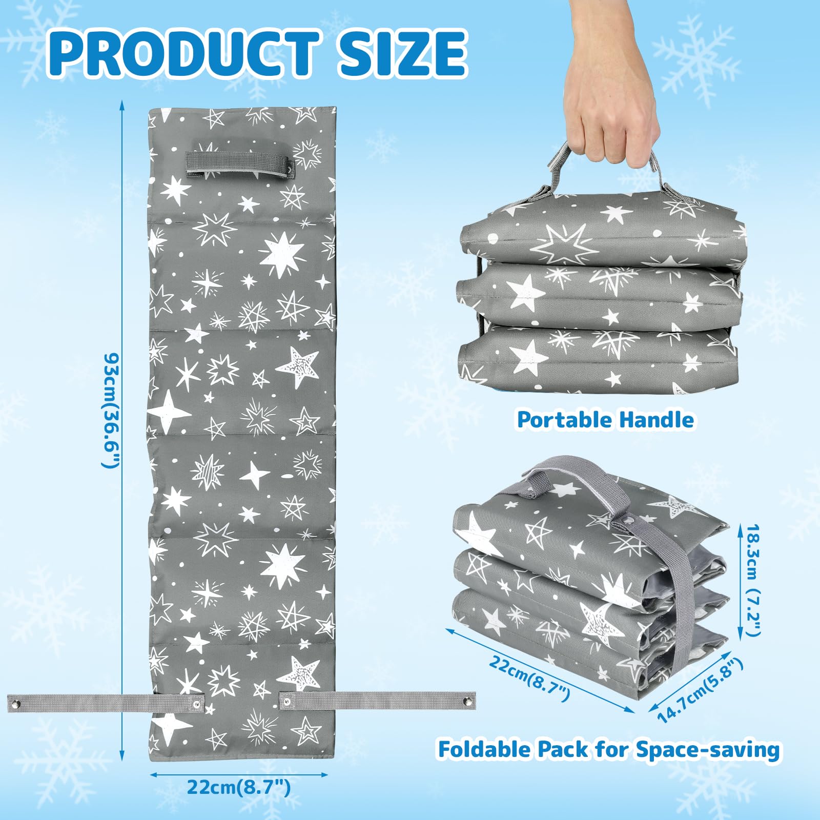 Orzbow adjustable Velcro handles for easy carrying and fit