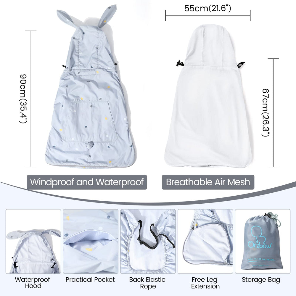 Orzbow Carrier Cover blocks up to 90% UV rays for sunny days.
