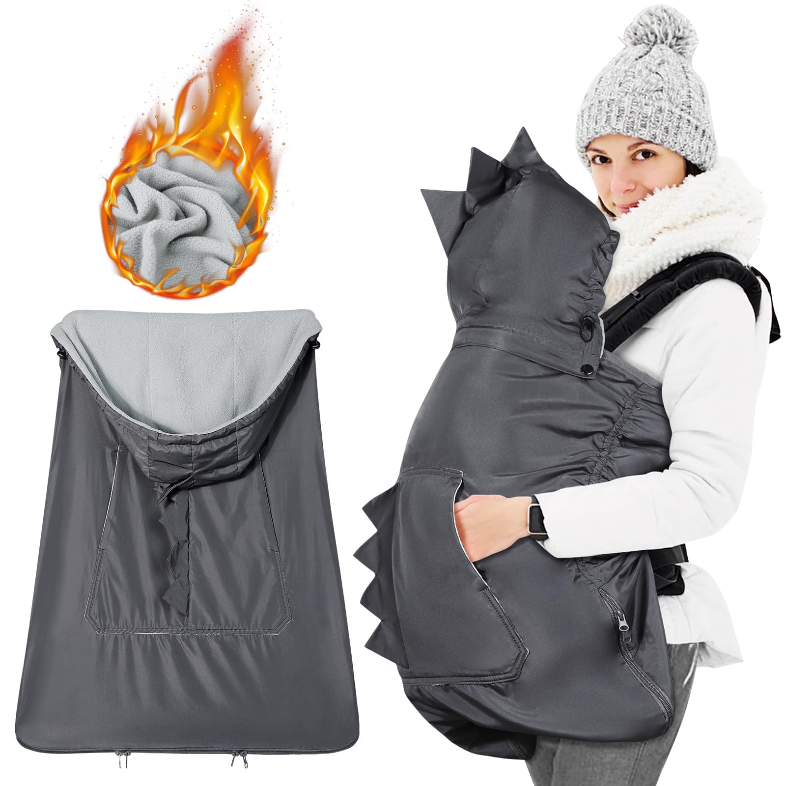 Orzbow baby carrier cover hood: detachable warmth for different weather