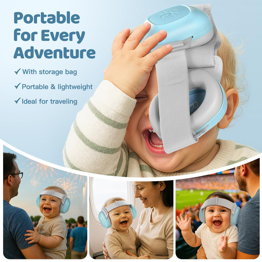 Orzbow baby ear muffs cushion close-up showing gentle, non-irritating touch.