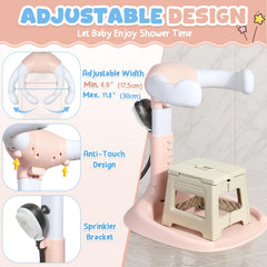 Orzbow baby shower stand adjustable height with ergonomic back support