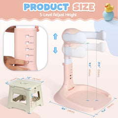 Orzbow baby shower stand setup demonstrates quick bath-time readiness