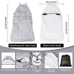 Orzbow detachable hood close-up showing flexible warmth control