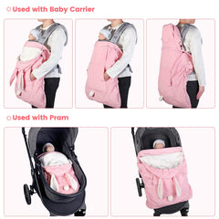 Orzbow carrier cover pocket highlights fleece-lined hand warmer and storage