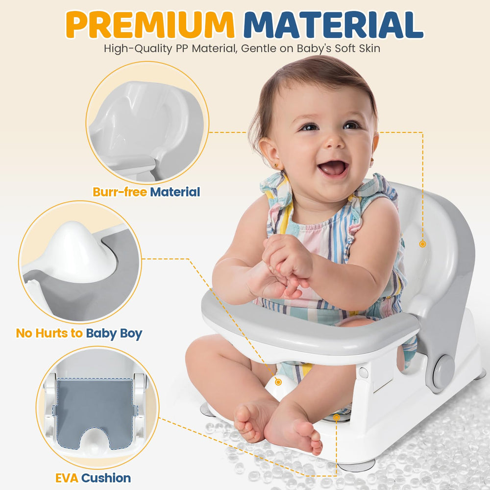 Orzbow Bath Seat anti-slip cushion ensures grip and quick drying after baths.