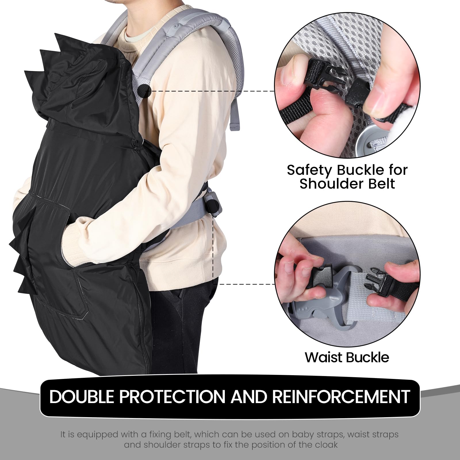 Orzbow bottom zipper design supports 3–36 months with adjustable warmth.