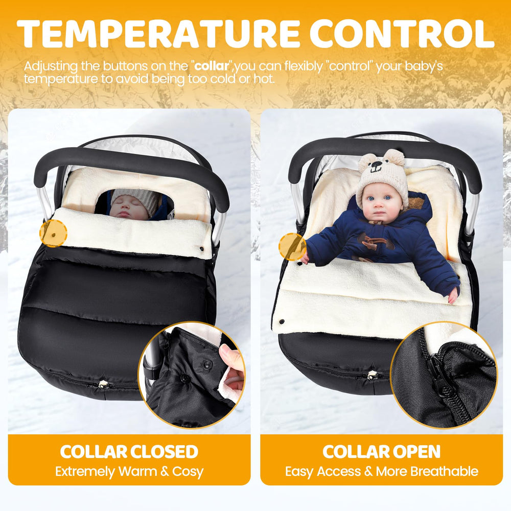 Orzbow car seat cover with waterproof fabric shields against rain while traveling.
