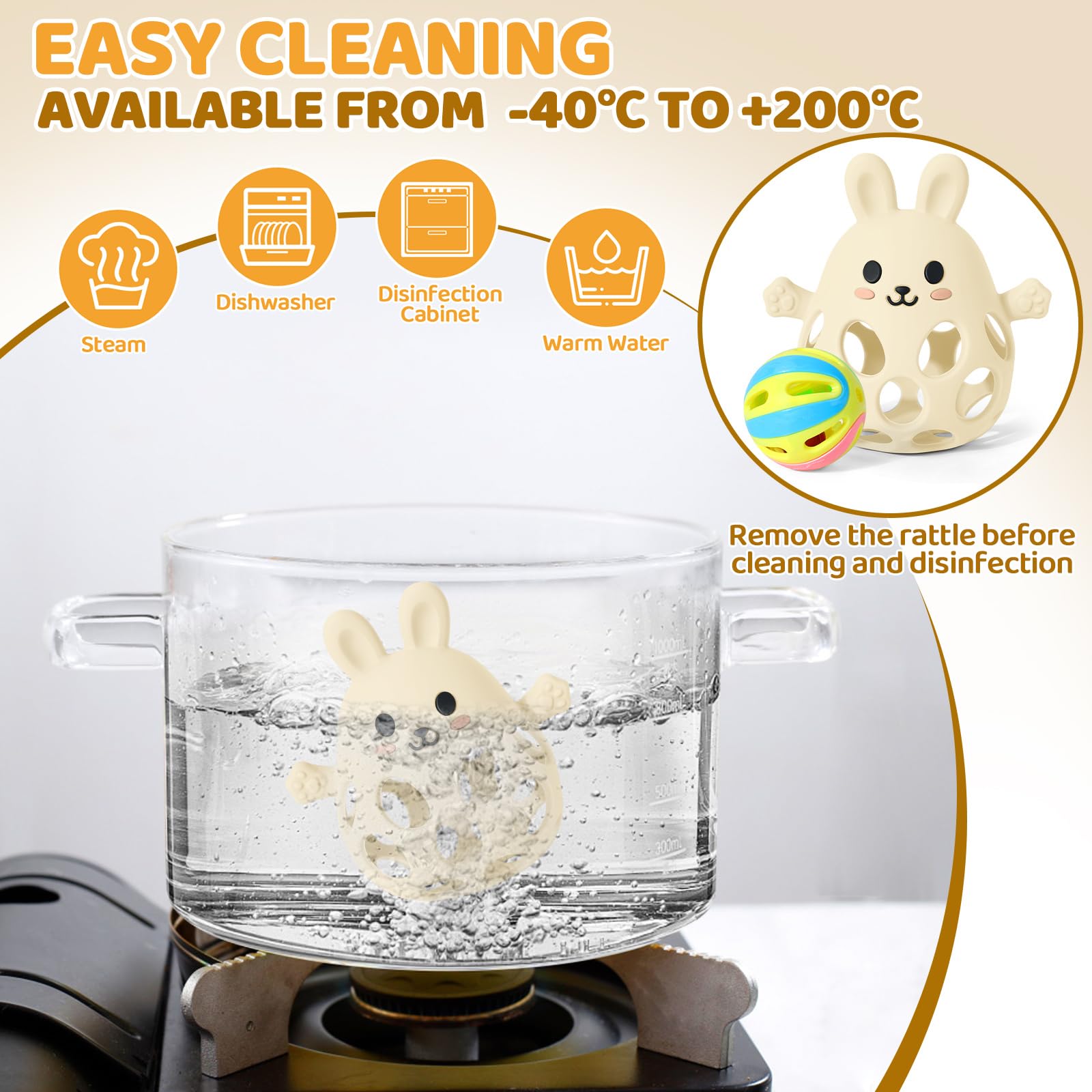 Orzbow dishwasher-safe feature makes cleaning quick and effortless between uses.