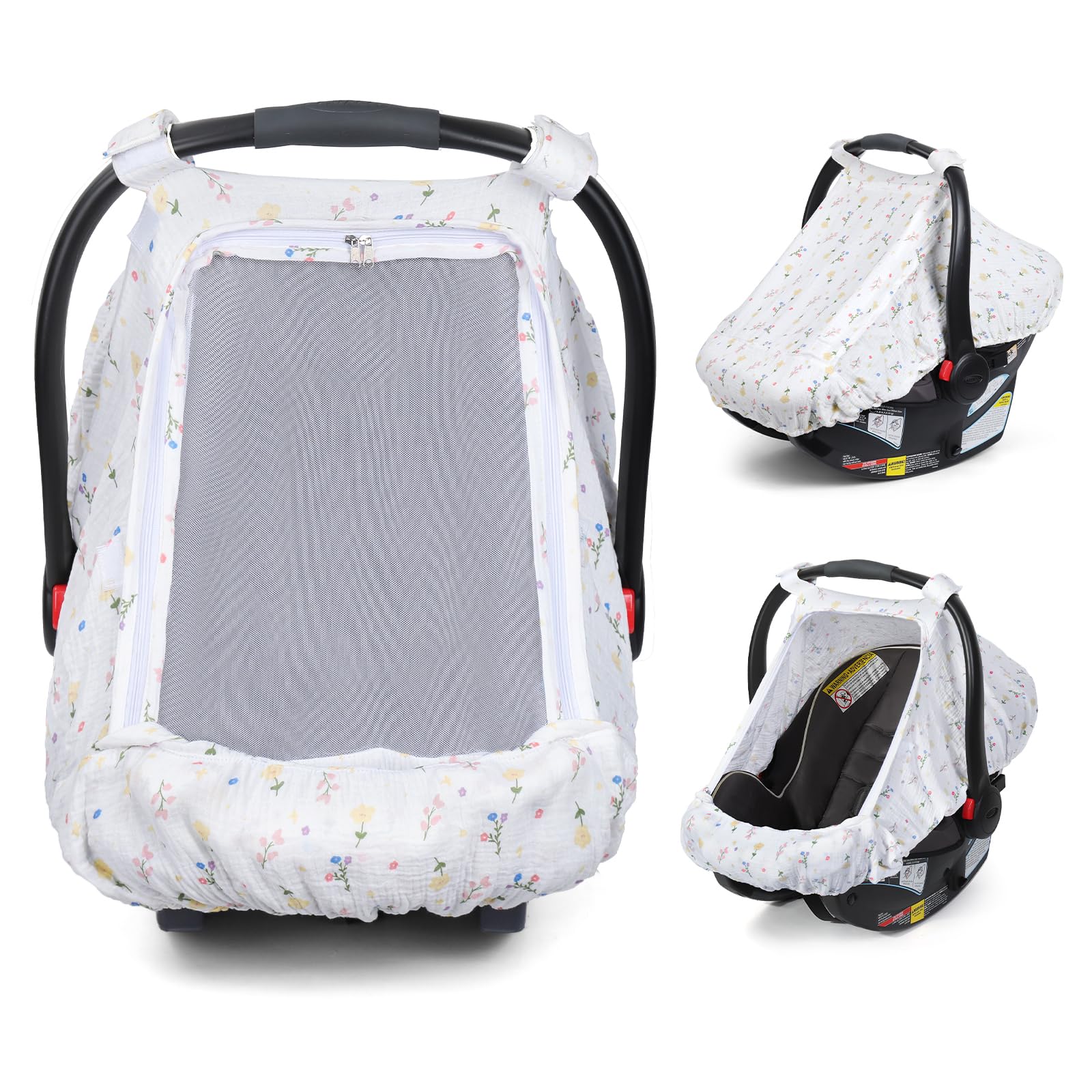 Orzbow cotton baby car seat cover with soft fabric for gentle travel comfort