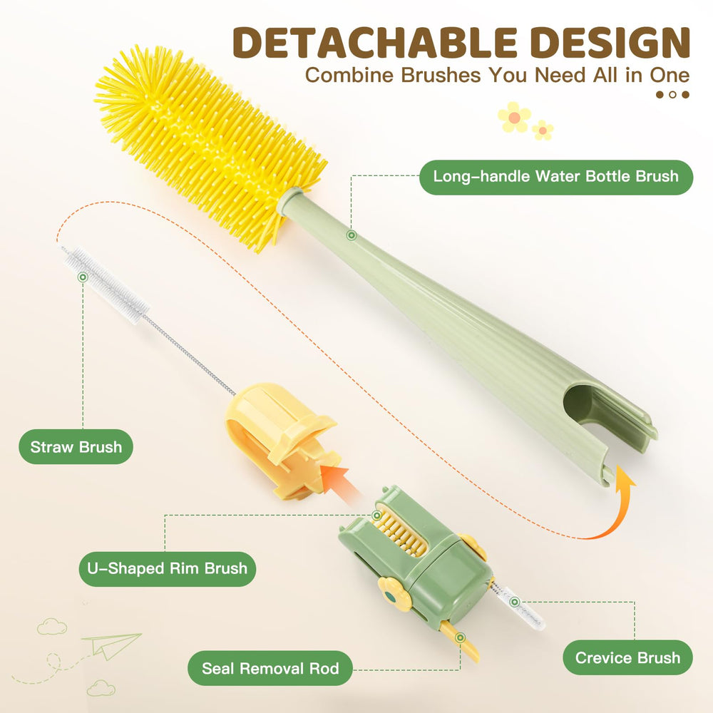 Orzbow crevice brush reaches nipple crevices for deep cleaning.
