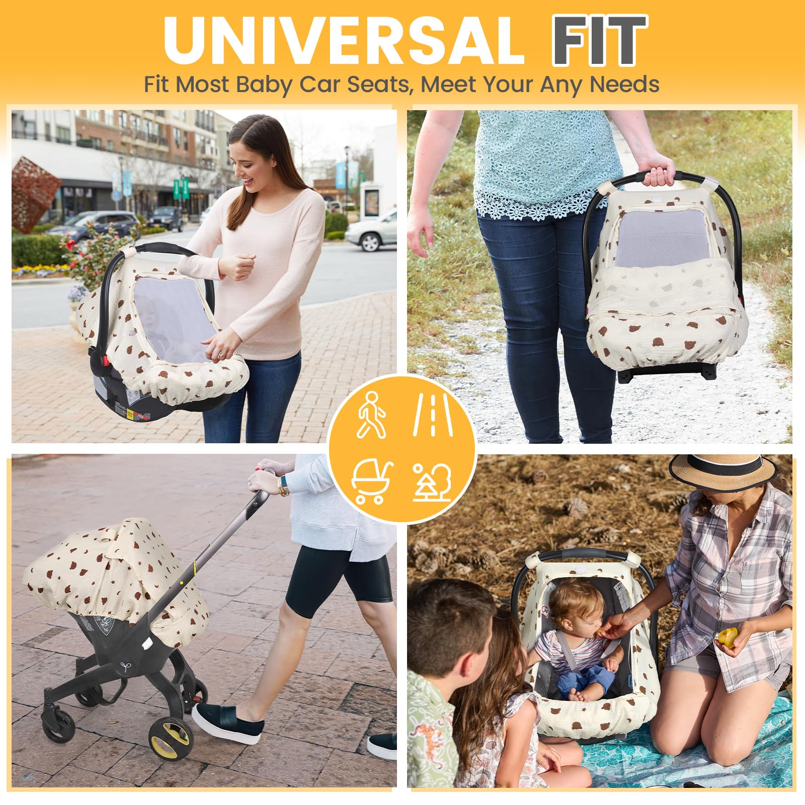 Orzbow durable car seat cover stays soft after machine washing.