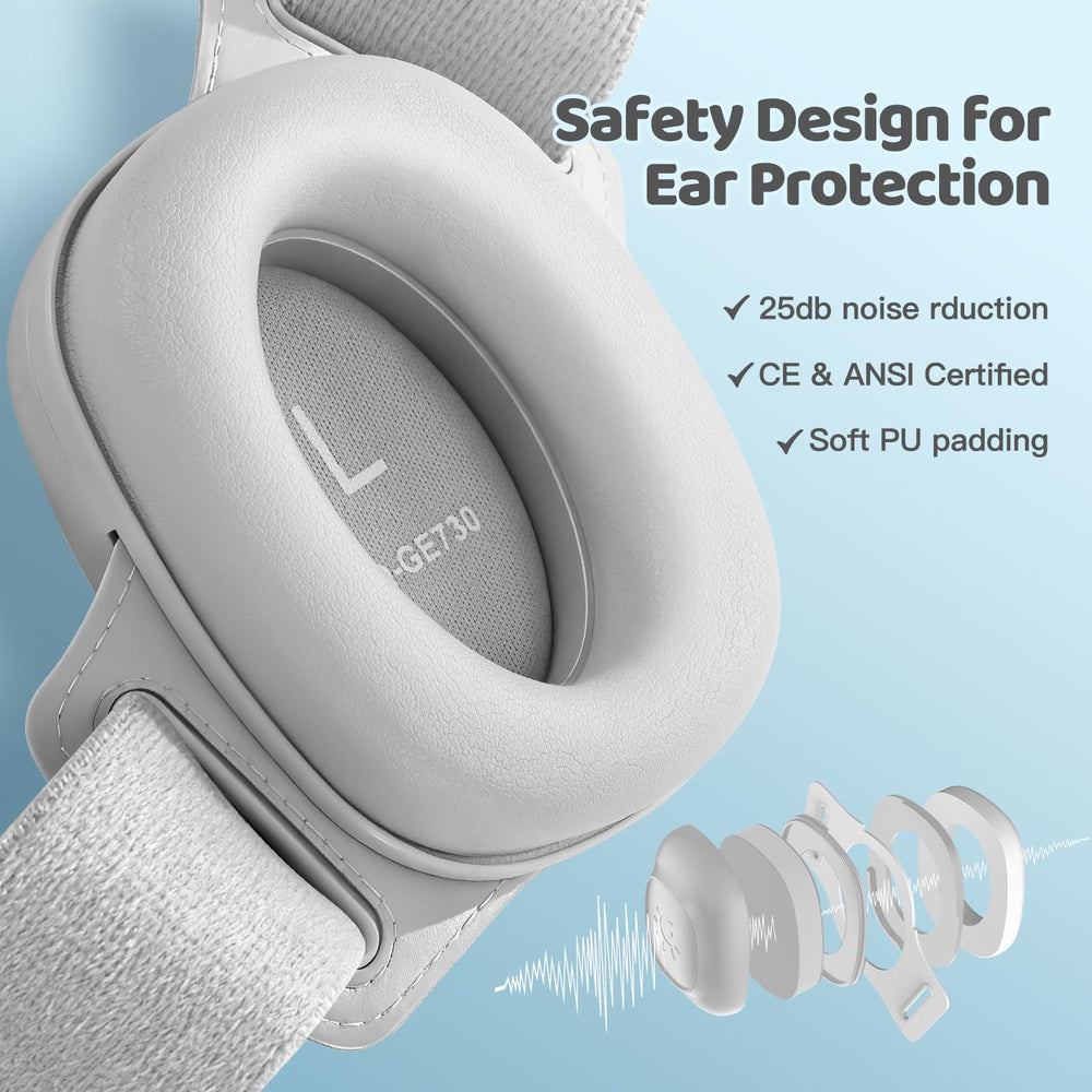 Orzbow ear muffs with soft cushions for comfort.