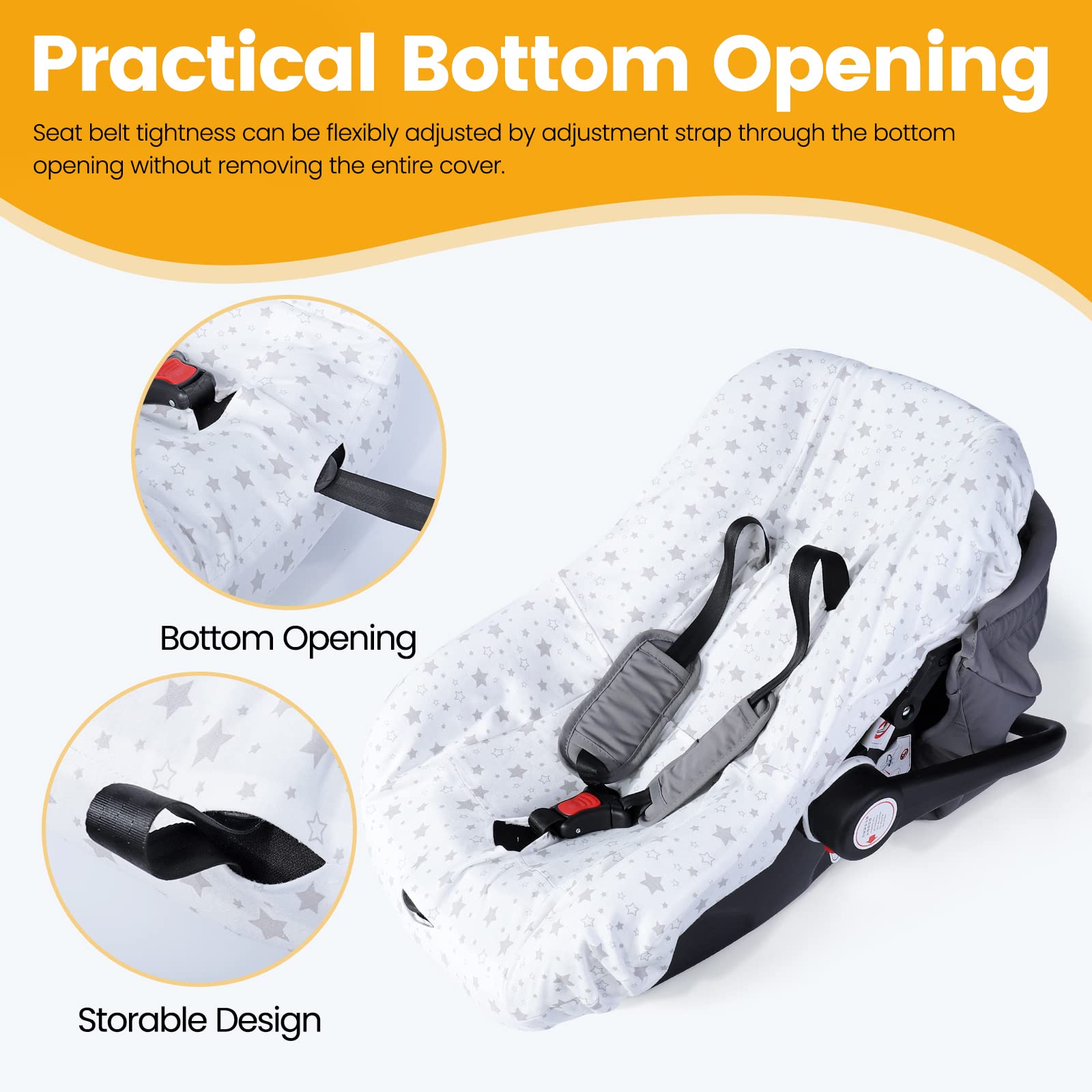 Orzbow easy-clean detachable liner emphasizing quick machine-washability.