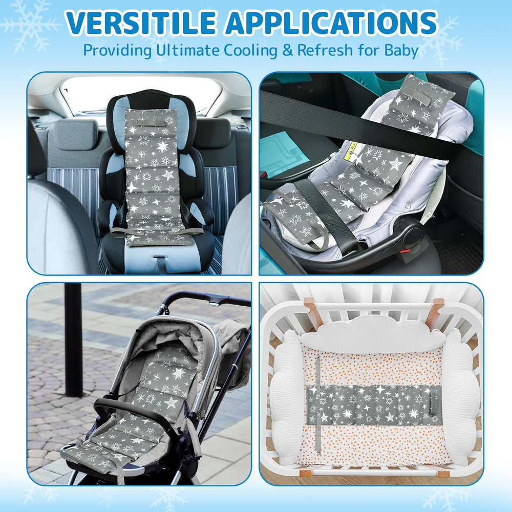 Orzbow cooling pad fits most car seats and strollers for families on the go