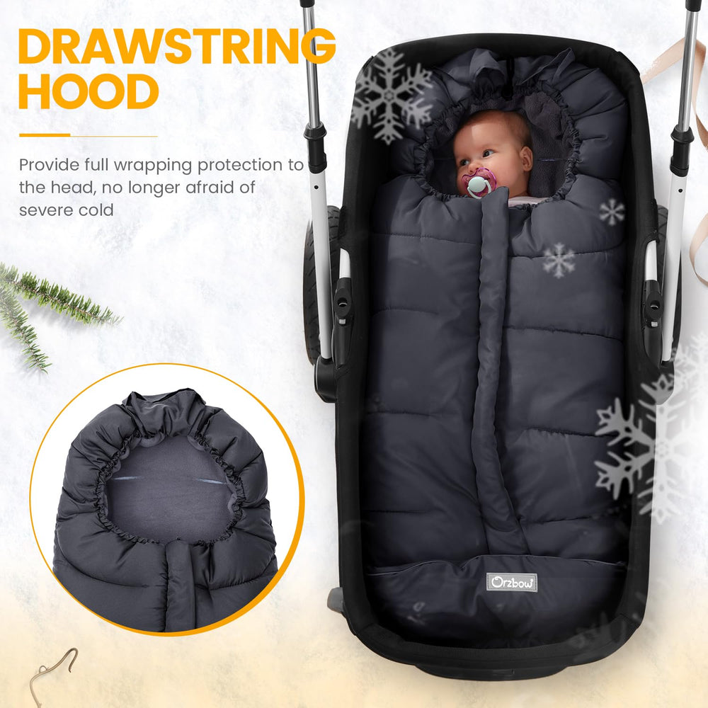 Orzbow footmuff polar fleece lining for cozy warmth