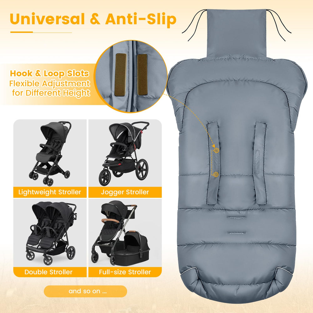 Orzbow footmuff polar fleece lining delivers cozy toddler warmth