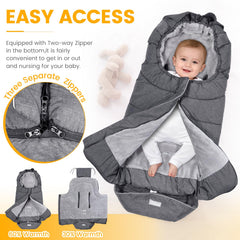 Orzbow footmuff reflective strips boost nighttime visibility and safety