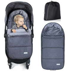 Orzbow Footmuff outer fabric shows weatherproof protection for stroller rides.