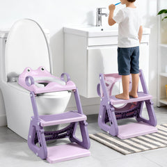 Orzbow Frog Potty Seat front view shows stable design for confident training